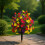 Artificial Morning Glory Flower Stake Simulation-Mixed colors 8