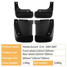 Aplicable a Honda Accord 2.4 Sedán de 4 puertas 2004-2007, accesorios de cuero para guardabarros de