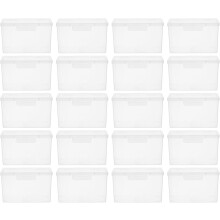 20 stuks plastic opbergdozen voor speelkaarten, plastic kaarthouders voor het opbergen en organiseren van pokerkaarten, voor thuis en op reis.