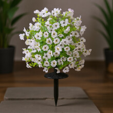 Artificial Green Plant Outdoor Realistic Flower Ground-White