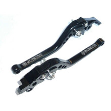 SUZUKI V-STROM 2002-2016 LONG BLACK BRAKE & CLUTCH LEVERS ROAD RACE S4ZE