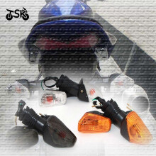 (Black)Applicable To Kawasaki Zx 6R Z750s Kle Versys Modified Motorcycle Steering Lamp Signal Lamp