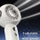 Outdoor Portable Handheld Quiet Fan Rechargeable Powerful-White 8