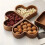 4pcs Solid Wood Candy Tray Natural Walnut Serving Platter Stackable Nut Bowl  Heart Shape Dessert Storage Box 6