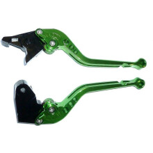 KAWASAKI ZX12R 2000-2005 LONG GREEN BRAKE & CLUTCH LEVERS SET ROAD TRACK TS184