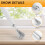 Fish Scale Planer Stainless Steel Coconut Planer Seed Remover 5