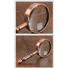 20X Portable Metal Magnifier Retro Portable Optical Magnifying Glass Repair Watch Jewelry Loupe Antique Handle Magnifier