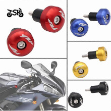 (Blue)Applicable Motorcycle Yamaha Yzf R1 Yzf-R1 Cnc Aluminum Alloy Handlebar Handle Plug Handle Cover