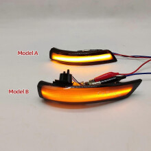 (Lichtleiter) Passend für Ford Focus Rückspiegel mit Blinker (2012–2018) und ältere Winning Rückspiegel
