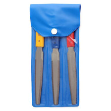 3 Pieces Conical Guitar Nut File Nut Slot File Set Double Wire File Wooden Guitar Bass Wire Tool