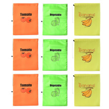 Fruit Vegetables Storage Bag Insulated Shockproof Fresh Keeping Drawstring Pouch for Lettuce Banana Preserve 9pcs