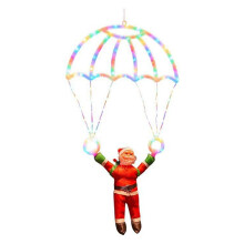 Santa Parachute LED Decor-USB-Powered Remote Control Indoor/Outdoor Application, Great for Christmas Home Festivities B