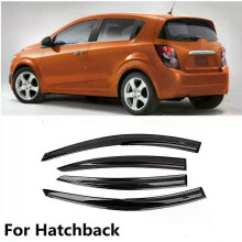 (Für Schrägheckmodelle) Gilt für Chevrolet Aveo (2011–2018) – Autozubehör: Fensterblenden (Regen- und