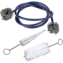 Kompatibles Set aus 3 Reinigungs- und Wartungsbürsten für Blechblasinstrumente (Trompeten, Signalhörner,