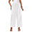 Pantalon large pour femme, décontracté, coupe ample,-Blanc M 1