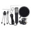 USB Plug Condenser Microphone with Tripod?Stand for Game Chat Studio Recording Computer 1