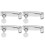 4Pcs Violin Fine Tuners 3/4?4/4 Cello String Tool Replacement Instrument AccessoriesSilver 2