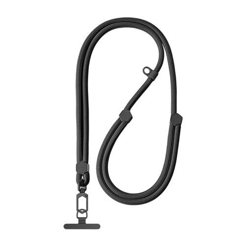 Lanière de téléphone haut de gamme pour les déplacements-Noir