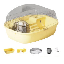 Hamsterbur Löpning Rullskridskoleksak Transparent Slott Lämplig Möss Hamster Marsvin Smådjur Tillbehör B