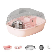Hamsterbur Löpning Rullskridskoleksak Transparent Slott Lämplig Möss Hamster Marsvin Smådjur Tillbehör C