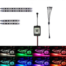 (App1 Drag 4)1 Tow 4 Motorcycle Atmosphere Light App Mobile Controller Wireless Remote Control Rgb Color
