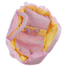Panier de couchage pour poupée, berceau pour poupées de 12-Rose