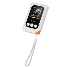 DOCREATE Multifunctional 5in1 CO2 Formaldehyde Meter Digital TemperatureHumidity Tester CO2 PM2.5 Detector Air Quality Monitor B