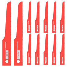 12Pcs Air Reciprocating Saw Blades, 18TPI Air Bi Metal Saw Hacksaw Blade, for Standard 1/2" Shank