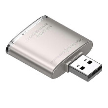 (Gold) 2-in-1 SD/TF-zu-USB-3.0-Kartenleser für PC, Laptop und Kamera, unterstützt SDHC, SDXC, MMC und