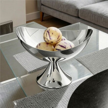 Elegant Metal Fruit Tray - Desktop Decor, Ornament, Snack Storage, Serving Tray for Living Room B