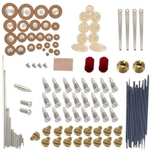 Complete Alto Saxophone Repair Kit Full Set Leather Pads Needle Springs Axles Screws Replacement Spare Parts Accessories