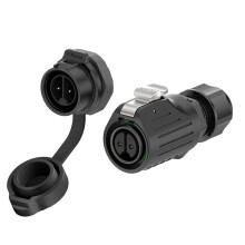 Conector Circular À Prova D'Água EW-LP16 de 2 Pinos, Plugue e Soquete Industrial Montado em Painel IP68