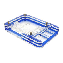 For Raspberry Pi 5 Acrylic Shell Supports Installation Heat Sinks and Fan for RPi 5 Accessories