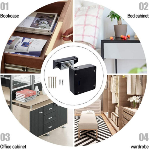 Drawer Lock Electronic RFID IC Cabinet Lock Unlock Intelligent Keyless Sensor Lock