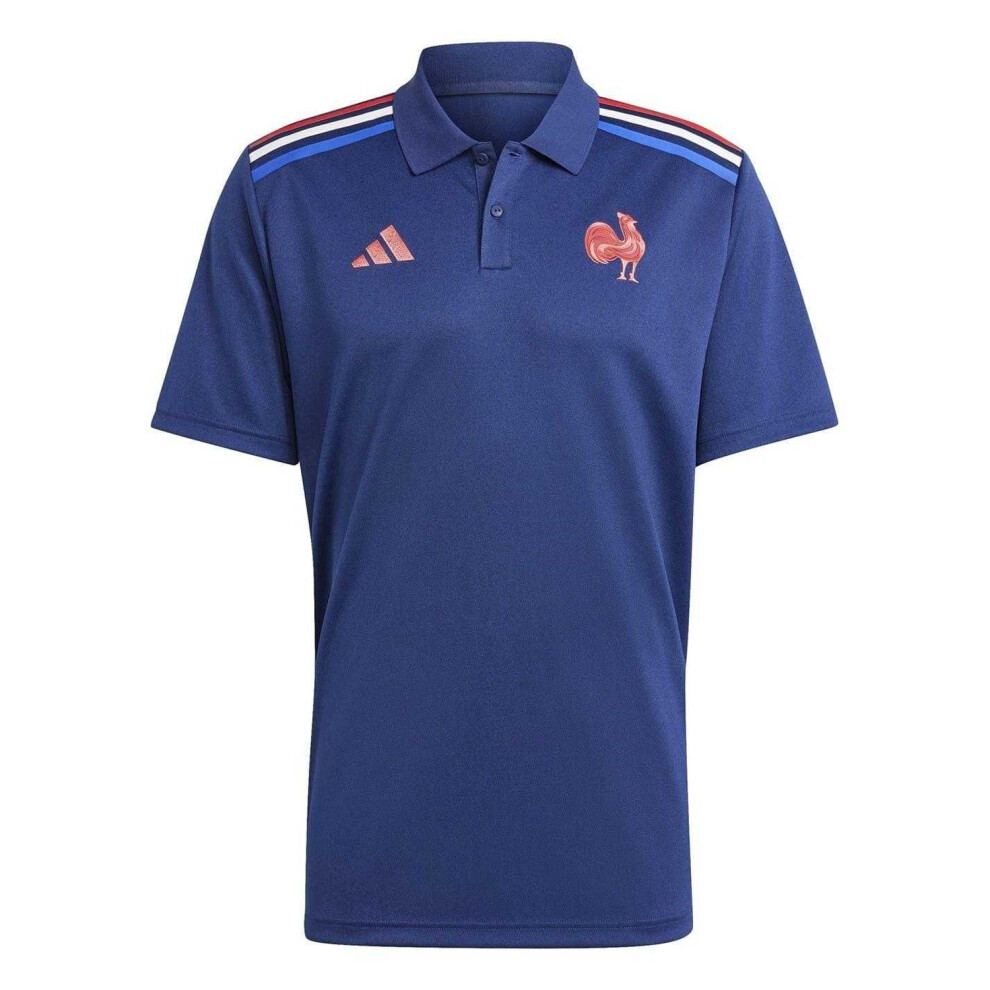 Adidas (Xxl, Dark Blue) Unisex Adult Home France Ffr Polo Shirt