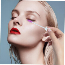 30 stuks wimpermascara in een draagbaar tubetje, diamantvormige make-upborsteltjes en wenkbrauwborsteltjes voor een set (willekeurige kleur)
