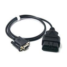 J1962 12V 24V OBD Cable 100CM 16 Pin Male to DB9 Female VGA D-Sub 9 Pin OBDII Adapter RS232 Serial Port OBD2 Cable