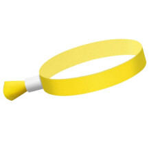 100 St Handledsarmband I Tyg, FäRgade Armband för Evenemang, För LäTt Konsertarmband (Gul)