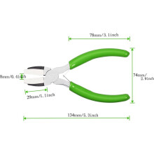 Flat-Nose Pliers Carbon Steel Jewelry Pliers Set, Double Nylon Nose for Beading and Shaping Wire