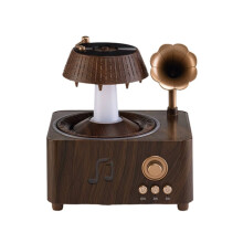 Aromatherapy Humidifier 250ml Air Humidifier Essential Oil Diffuser Vintage Gramophone Style for Home,Office US Plug