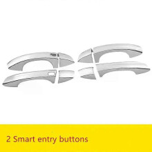 (2 buttons)Compatible For Skoda Karoq 2017 2018 2019 2020 2021 Chrome Car Side Door Handle Cover Bowl