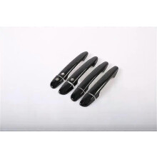 (black 2 buttons)Compatible For Mazda Cx-8 Cx8 CX 8 2017-2020 Gloss Black Chrome Car Door Handle Cover