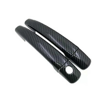 (carbon 2 door)Compatible For Citroen DS3 2009-2019 Black Carbon Fiber Car Door Handle Cover Styling