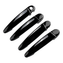 (black)Compatible for BMW X3 F25 2012-2017 Glossy Black Chrome Car Door Handle Cover Trim Sticker Styling