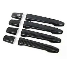 (handle 0 button)Compatible For Mitsubishi Outlander Lancer ASX 2008-2020 ABS Chrome Carbon Fiber Car