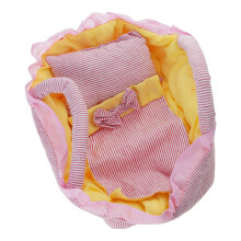 30Cm Mooie Babypop Wieg Beddengoed Set Draagbare Carry Mand-Roze