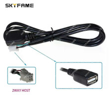 (2-Wege-6-Pin-USB-Kabel) Geeignet für Autoradio-Kabelbaum-Kits mit Android-RCA-Kabel, GPS und 4G-Antenne.