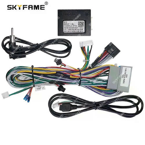 Gilt für 16-poligen Kabelbaumadapter, CAN-Bus-Box-Decoder, Android-Radio-Stromkabel für Chevrolet