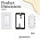 Cable Brush Wall Plate with Low Voltage Mounting Bracket Cable Pass Through Insert Single Gang Wall Cover 2