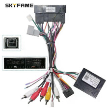 (XUV300)Applies to Car 16pin Wiring Harness Adapter Canbus Box Decoder Android Radio Power Cable For